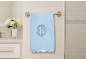 Toalla de Baño de Microfibra con Monograma, Toalla Personalizada con Iniciales, Suave, Absorbente y de Secado Rápido para Uso en el Hogar - Product Image 2