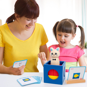 Fabricant vente directe <span class=keywords><strong>Chaton</strong></span> Aventures préscolaire puzzle en bois jouet En Gros coloré CHAT <span class=keywords><strong>animal</strong></span> blocs de construction jouet - Product Image 6