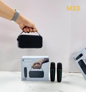 M33 Không Dây Màu Xanh Răng Loa 3 Màu Sắc Phong Cách Kép <span class=keywords><strong>Microphone</strong></span> Bao Gồm Tay Cầm Tay Thiết Kế Cho Karaoke & Âm Nhạc Thưởng thức - Product Image 2