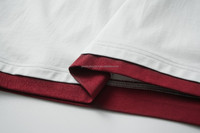 Maßgefertigtes Herren 100% Baumwoll-T-Shirt 200gsm Gestricktes Jersey Kurzarm Casual Einfarbig mit Kontrastbesatz für Sport und Fitness