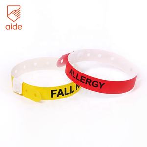 कस्टम pvc गिरावट का जोखिम मेडिकल अलर्ट विनाइल रिस्टबैंड - Product Image 5