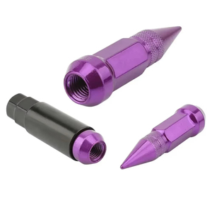20 piezas Tuercas de rueda de aluminio universales con púas extendidas para tuning M12 X 1.5/M12 X 1.25 - Product Image 3