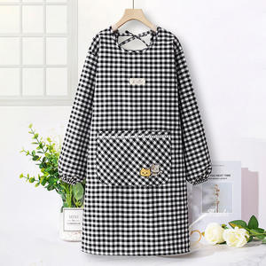 2022 Version coréenne mode <span class=keywords><strong>Blouse</strong></span> à manches longues coton salopette rouge Internet maison <span class=keywords><strong>cuisine</strong></span> <span class=keywords><strong>cuisine</strong></span> spécial femmes <span class=keywords><strong>tablier</strong></span> - Product Image 6