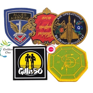 Sıcak satış özel serin moral tasarımcı giyim dokuma tam Logo demir nakış rozetleri yamalar ceketler şapka şönil kumaş PVC - Product Image 5