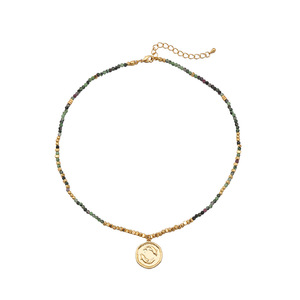 Collar con Colgante <span class=keywords><strong>de</strong></span> las 12 Constelaciones <span class=keywords><strong>de</strong></span> Moda para el Invierno 2025, Chapado en Oro <span class=keywords><strong>de</strong></span> 18K sobre Cobre, con Cuentas <span class=keywords><strong>de</strong></span> Piedras Preciosas Naturales, Regalo - Product Image 5