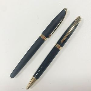 Stylo bille en métal torsadé de luxe en laiton noir de haute qualité avec logo personnalisé pour fournitures de bureau et promotion commerciale - Product Image 5