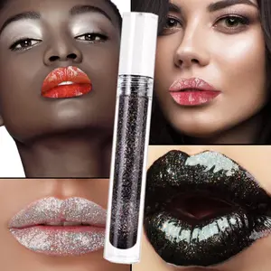 Luxe Groothandel Lipgloss Wreedheid Gratis Holografische Lipgloss Glanzende Diamant Gloss Private Label Laser Glitter Glinstert Lipgloss