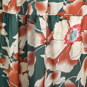 Vêtements pour femmes <span class=keywords><strong>été</strong></span> 2023 personnalisé imprimé vacances plage longues robes décontractées à volants à plusieurs niveaux Floral Maxi licou <span class=keywords><strong>robe</strong></span> <span class=keywords><strong>bohème</strong></span> - Product Image 5
