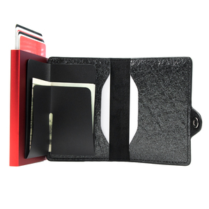 Cartera de Gran Capacidad para Hombre con Botón de Expulsión de Tarjetas, Bloqueo RFID y Protección para Tarjetas de Crédito - Product Image 4