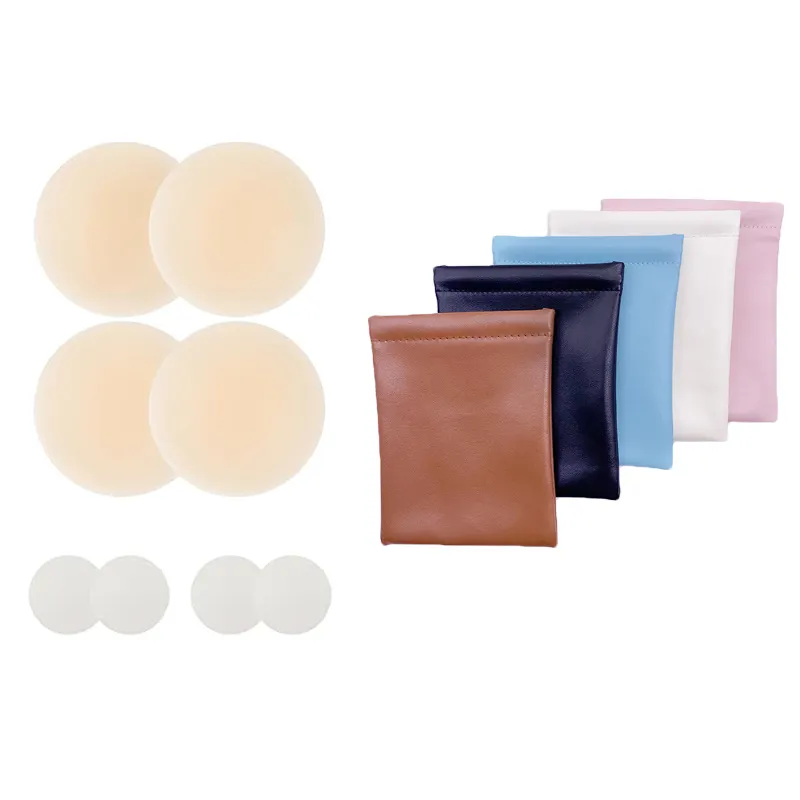 Seamless Breathable Silicone Nipple Covers Waterproof Adhesive Silicone Pasties with Travel Box