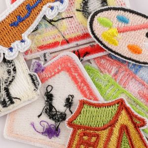 Mini Patch thermocollant style coréen avec motifs Wappen, Tente, Radio, Caméra, Palette, Maison pour chien, Arbre pour la décoration de vêtements, chaussures et chapeaux - Product Image 2