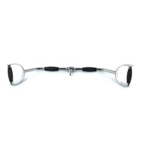 Accesorio de cable para gimnasio, compatible con máquina de dominadas LAT, agarre ancho de goma, barra LAT estilo profesional para dominadas y press de banca