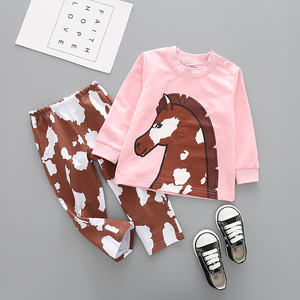 Vêtements pour enfants en gros sur le site Ali, marque privée E2woo, nouvelle mode, ensemble de vêtements pour filles, fabrication chinoise - Product Image 1