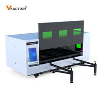 Máquina de Corte Láser de Fibra de 3Kw con Puerta Eléctrica y Plataforma de Trabajo Única, Modelo Cerrado, Controlada por Software