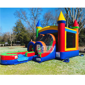 Bon marché équipement <span class=keywords><strong>de</strong></span> jeu <span class=keywords><strong>de</strong></span> nouvel an maison <span class=keywords><strong>de</strong></span> rebond toboggan gonflable <span class=keywords><strong>château</strong></span> sautant cavalier toboggan gonflable combo - Product Image 2