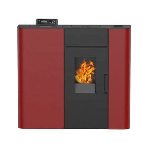 15-18 kw B09 Design moderne Hydro Poêle Chauffage à <span class=keywords><strong>granulés</strong></span> <span class=keywords><strong>de</strong></span> <span class=keywords><strong>bois</strong></span> avec chauffage <span class=keywords><strong>de</strong></span> l'eau et télécommande du ventilateur dans le salon Appartement - Product Image 3