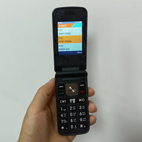 El último teléfono inteligente OEM Clamshell con tapa con texto de teclado grande 4G Android Flip Smart Phone