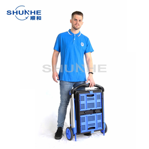 Keranjang lipat Double Decker, keranjang belanja portabel dengan kantong penyimpanan - Product Image 4