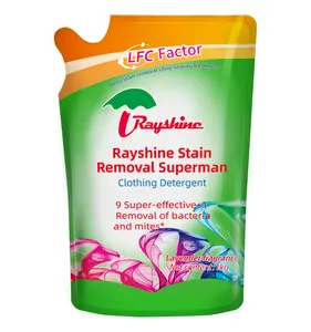 Rayshineカスタムフォーミュラ液体洗剤生地用シルクコットンランドリーラベンダー香り汚れ除去クリーニング環境にやさしい