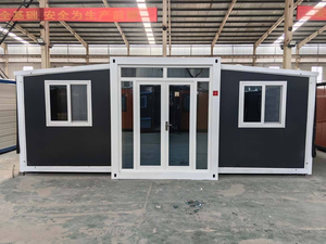 منزل حاوية وحدات قابلة للتوسيع 40 قدمًا 20 قدمًا في فيلا XH منزل متنقل جاهز للماء 2 3 4 <span class=keywords><strong>5</strong></span> غرف نوم فندق مكتب خشبي من الفولاذ - Product Image 4