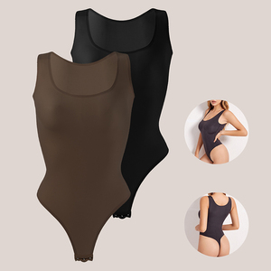 JOGOGO Customize Yoga Fitness Seamless Speed Sports Sleeveless Open-shoulder Body Shaper for Women Thong Bodysuit <strong>Shapewear</strong> - Product Image 1