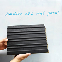 Panneau mural extérieur en WPC protégé contre les UV, revêtement décoratif robuste, panneau de bardage mural en WPC pour les projets de construction en extérieur