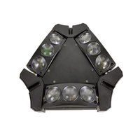 Projecteur de lumière à tête mobile, éclairage de scène Led de couleur RGBW 4 en 1 avec 9 pièces x 10w pour discothèque