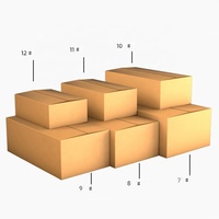 Petites boîtes d'expédition en carton postal personnalisé réutilisable pour l'emballage de boîtes en papier kraft