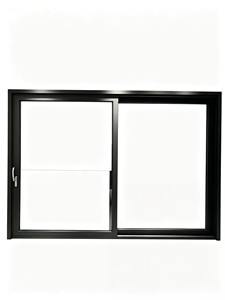 Puerta lateral corrediza de aleación a medida del fabricante, con doble panel templado, ideal para aplicaciones en edificios residenciales y mansiones elegantes. - Product Image 1