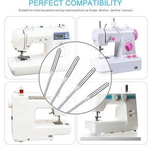 <span class=keywords><strong>Aiguille</strong></span> universelle pour machine à coudre compatible avec Singer, Brother, <span class=keywords><strong>Janome</strong></span>, Varmax Tailles HAX1 65/9, 75/11, 90/14, 100/16, 110/18 - Product Image 4