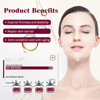 Sérum Visage à l'Acide Hyaluronique AQUA, Soin Anti-Acné, Peptide Vert Hydratant, Réparateur et Revitalisant pour la Peau, Fournisseur OEM
