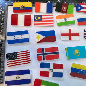 カスタムアメリカ国旗アクリルラペルピンバッジかわいいクリアアクリルブローチピン安全ピン付き - Product Image 5