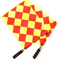 Sac de rangement pour drapeaux d'arbitre de football, accessoires d'entraînement de football, drapeaux d'arbitre carrés en forme de losange