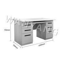 Mobilier moderne métal contemporain simple tiroirs ordinateur lampe personnel pas cher travail personnalisé table poste de travail bureau à domicile bureau bureau
