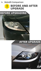 Fari Anteriori MJ per BMW Serie <span class=keywords><strong>Z4</strong></span> <span class=keywords><strong>E85</strong></span> 2003-2009, Parti Auto <span class=keywords><strong>E85</strong></span>, Aggiornamento Luci Anteriori, Fari LED DRL, Proiettori, Lampada Frontale - Product Image 2