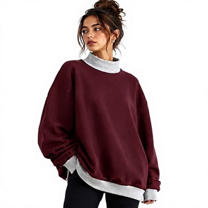 Sweat-shirt à col montant fabriqué en usine pour la vente en gros, à porter toute l'année, en tissu polaire de haute qualité, entièrement personnalisable - Product Image 1