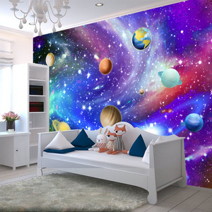 <span class=keywords><strong>Papier</strong></span> <span class=keywords><strong>peint</strong></span> personnalisé 3D stéréo univers ciel étoilé paysage Mural salon TV canapé chambre décor à la maison <span class=keywords><strong>fresque</strong></span> - Product Image 4