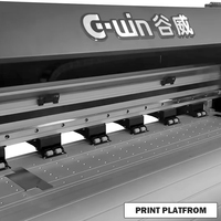 Imprimante DTF GWIN A2 nouvelle génération pour T-shirt Xc90 avec impression flexible, transfert par jet d'encre avec secouage de la poudre, utilisant du film PET et de l'encre DTF