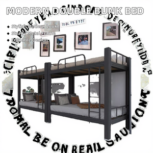 Artículos escolares Litera Cama individual de metal Artículos de papelería para escuelas Dormitorio del personal para uso en proyectos escolares educativos - Product Image 6
