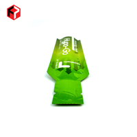 Sachets d'échantillon de petite taille personnalisés en gros Pochette en forme libre à trois joints latéraux avec feuille d'aluminium et encoche de déchirure