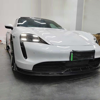 Kit en Fiber de carbone de qualité supérieure pour Porsche Taycan Kit de carrosserie amélioré jupes latérales de diffuseur arrière de lèvre avant