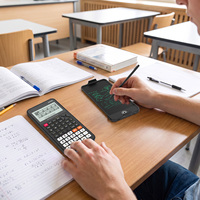 Calculatrice graphique NEWYES avec bloc-notes, calculatrice scientifique pour usage scolaire, tablette d'écriture LCD réutilisable, portable