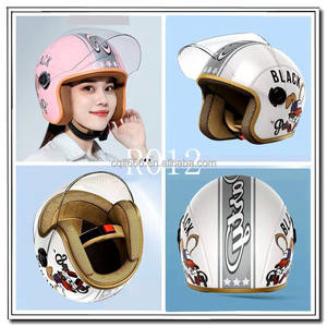 Scooter Eléctrico de Motocross unisex, ABS, medio <span class=keywords><strong>casco</strong></span> grande, seguridad para otoño, cuatro estaciones - Product Image 5