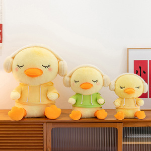 Peluche de Pato con Audífonos y Capucha, Adorable y Reconfortante, Ideal como Compañero y Almohada para Niñas, Popular en <span class=keywords><strong>TikTok</strong></span> - Product Image 2