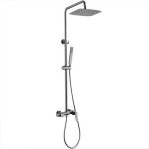 V-Series Brass Shower Set XL-2706 Curved Massage Bubble Rain Top <b>Spray</b> Surface <b>Mounting</b> Bathroom Hardware - Product Image 2