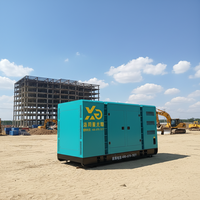 Générateur mobile monophasé 60KVA XGY-60 à 100% d'efficacité avec ATS, capot insonorisé, 200A 400V/230V/220V 50/60Hz, démarrage 24V DC, 1800W
