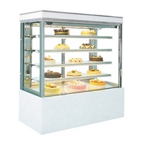 Refroidisseur de vitrine d'affichage de gâteau de refroidissement haute efficacité de conception verticale de luxe à base de