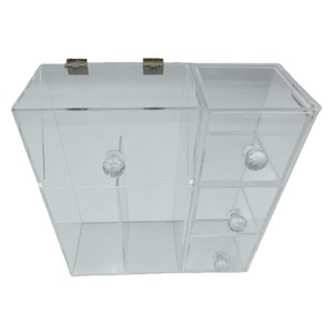 Acrylic <b>Storage</b> Box Rectangle Stackable Desktop Organizer For Office Neatening YZ-861328 - Product Image 2