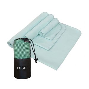Serviette de sport en microfibre tissée personnalisée, serviette carrée douce à séchage rapide pour le camping et les entraînements en plein air - Product Image 1