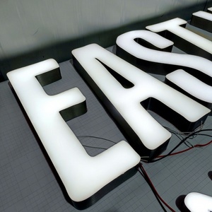 Custom 3D Logo Sign Board Light Channel Letter Outdoor Wall Business Shop Store Front Sign Led <b>Illuminated</b> Sign - Product Image 3